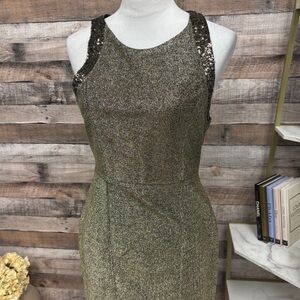 Forever 21 Gold Sequin Cocktail Dress M